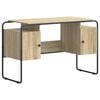 vidaXL Desk with Storage Sonoma Oak 120 x 50.5 x 75.5 cm