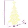 vidaXL Christmas Tree with 100 LEDs Warm white 120 cm Acrylic