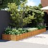 vidaXL Garden Raised Bed 482x100x36 cm Corten Steel