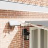 vidaXL Awning Frame with LED Strip Lights White 500 x 300 cm Aluminium