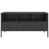 vidaXL TV Cabinet Black 100.5x39x50.5 cm Steel