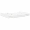 vidaXL Storage Bed Frame White 140 x 200 cm Engineered Wood