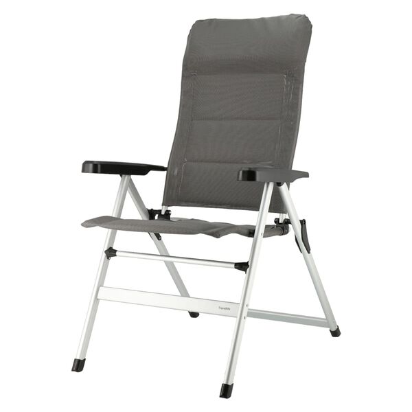 Travellife Luxury Foldable Camping Chair Ancona Comfort Dark Grey