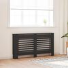 vidaXL Radiator Cover Black 152x19x81.5 cm MDF