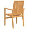 vidaXL Stackable Garden Chairs 4 pcs 56.5x57.5x91 cm Solid Wood Teak