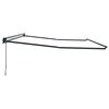 vidaXL Awning Frame Retractable Anthracite 5 x 3 m Powder-coated Steel