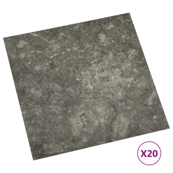 vidaXL Self-adhesive Flooring Planks 20 pcs PVC 1.86 m² Grey