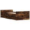 vidaXL Bed Frame without Mattress Smoked Oak 100x200 cm