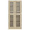 vidaXL Vitrine Cabinet Sonoma Oak 82.5x30.5x185 cm Engineered Wood