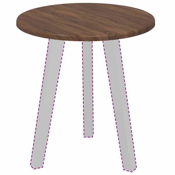 vidaXL Table Top Brown oak 40 x 40 x 1.5 cm Engineered Wood