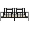 vidaXL Bed Frame without Mattress Black 200x200 cm Solid Wood Pine