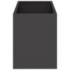 vidaXL Garden Planter Black 50 x 32 x 40 cm Cold-rolled Steel