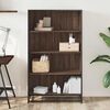 vidaXL Bookcase Brown Oak 80.5x35x139 cm Engineered Wood