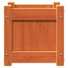 vidaXL Garden Planter Wax Brown 31x31x31 cm Solid Wood Pine