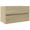 vidaXL 2 Piece Bathroom Furniture Set Ceramic and Engineered Wood