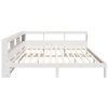 vidaXL Bookcase Bed without Mattress White 180x200 cm Solid Wood Pine