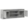 vidaXL TV Cabinet with LED Concrete Grey 139.5x34x50 cm Engineered Wood