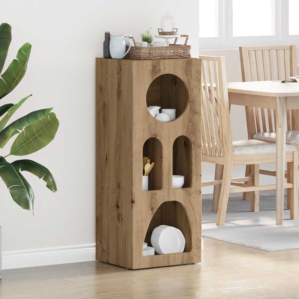 vidaXL Sideboard Artisan Oak 40 x 35 x 100.5 cm Engineered Wood