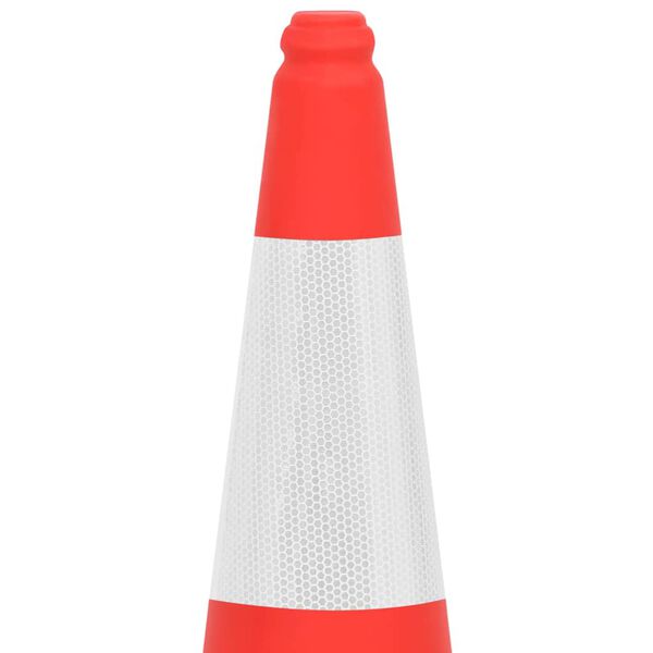 vidaXL Reflective Traffic Cones with Heavy Bases 10 pcs 75 cm
