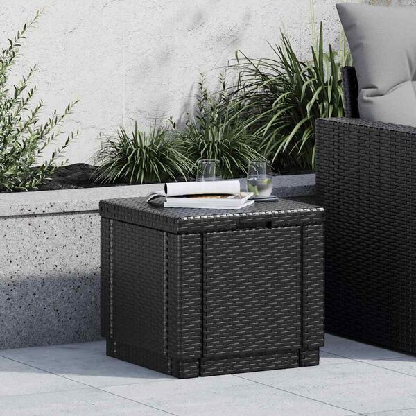 Keter Cube Storage Pouffe Graphite 213816