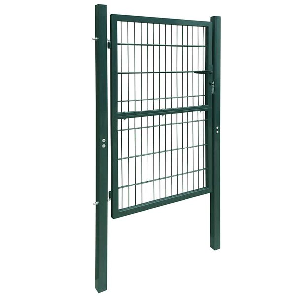 vidaXL 2D Fence Gate (Single) Green 100x160 cm
