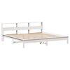 vidaXL Bookcase Bed without Mattress White 180x200 cm Super King Solid Wood Pine