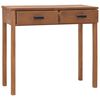 vidaXL Office Desk 81x40x75 cm Solid Teak Wood