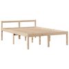 vidaXL Bookcase Bed without Mattress 140x200 cm Solid Wood Pine