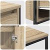 vidaXL Bathroom Furniture Set with Drawer 2 pcs Sonoma Oak and Black