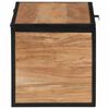 vidaXL Storage Box 60x30x30 cm Solid Wood Acacia and Iron
