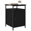 vidaXL Bedside Cabinet 2 pcs Black Oak 40 x 42 x 60cm Engineered Wood
