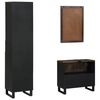 vidaXL Bathroom Furniture Set 3 pcs Walnut Brown Engineered Wood