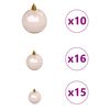 vidaXL Artificial Pre-lit Christmas Tree with Ball Set Green 500 cm