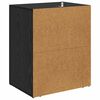 vidaXL Bedside Cabinet Black Oak 35 x 50 x 60 cm Engineered Wood