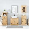 vidaXL 4 Piece Bathroom Furniture Set Corona Solid Wood Pine