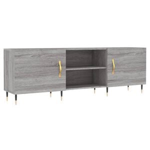 vidaXL TV Cabinet Grey Sonoma 150x30x50 cm Engineered Wood