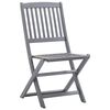 vidaXL Folding Outdoor Chairs 2 pcs Solid Acacia Wood