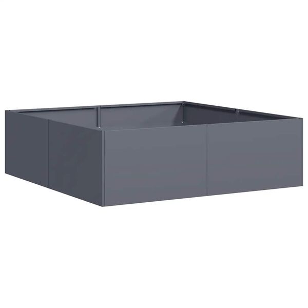 vidaXL Planter Anthracite 100x100x30 cm Steel