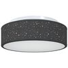 vidaXL Ceiling Lamp with Spotlights Black 38 x 38 x 13.5 cm Fabric