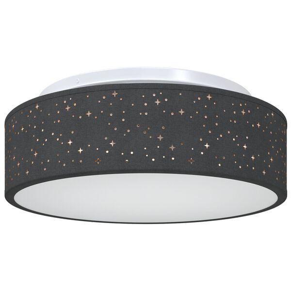 vidaXL Ceiling Lamp with Spotlights Black 38 x 38 x 13.5 cm Fabric