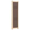 vidaXL 4-Panel Room Divider Brown 160x170x4 cm Fabric