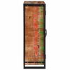 vidaXL Highboard with Doors Brown Solid Reclaimed Wood and Metal