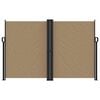 vidaXL Retractable Side Awning Taupe 160x1200 cm