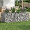vidaXL Gabion Raised Bed Silver 180 x 60 x 55 cm Galvanised Steel