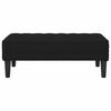 vidaXL Bench with Cushion Black 113 x 57 x 39 cm Velvet