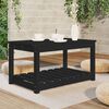vidaXL Garden Table Black 82.5x50.5x45 cm Solid Wood Pine