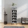 vidaXL Shoe Cabinet Concrete Grey 30x35x105 cm Engineered Wood