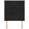 vidaXL Headboard Height Adjustable with Headboard Black 80 cm Velvet