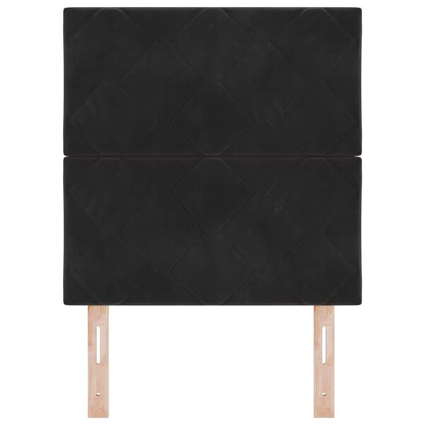 vidaXL Headboard Height Adjustable with Headboard Black 80 cm Velvet