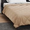 vidaXL Summer Duvet Taupe 240 x 260 cm Microfiber